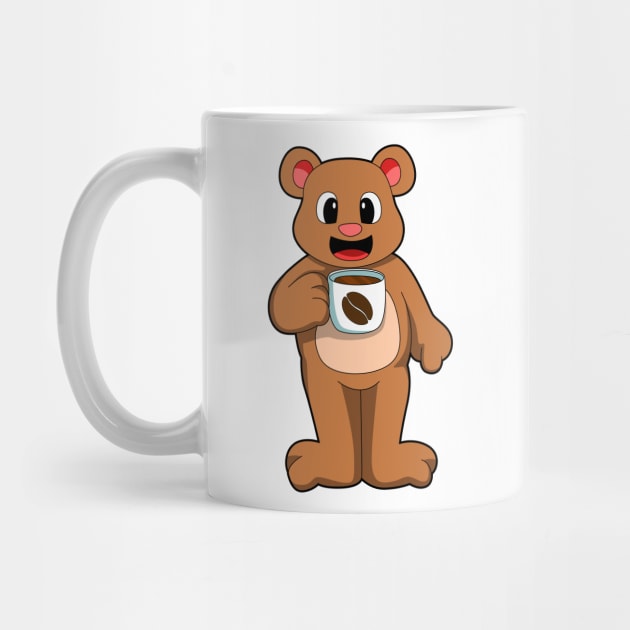 Bear with Cup of Coffee by Markus Schnabel